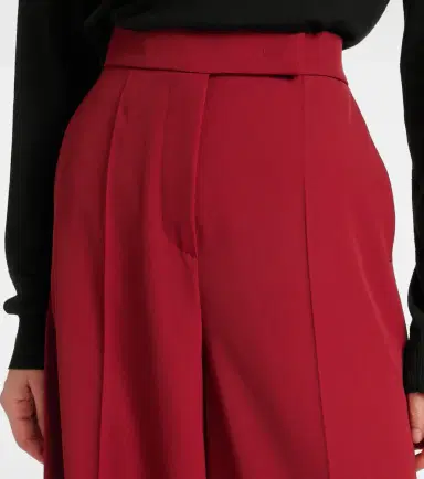 Max Mara Ninfa virgin wool gabardine palazzo pants | Thumbnail 3