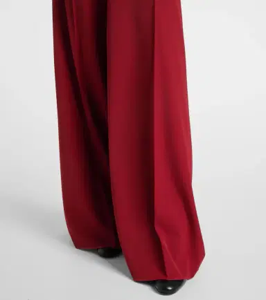 Max Mara Ninfa virgin wool gabardine palazzo pants | Thumbnail 4