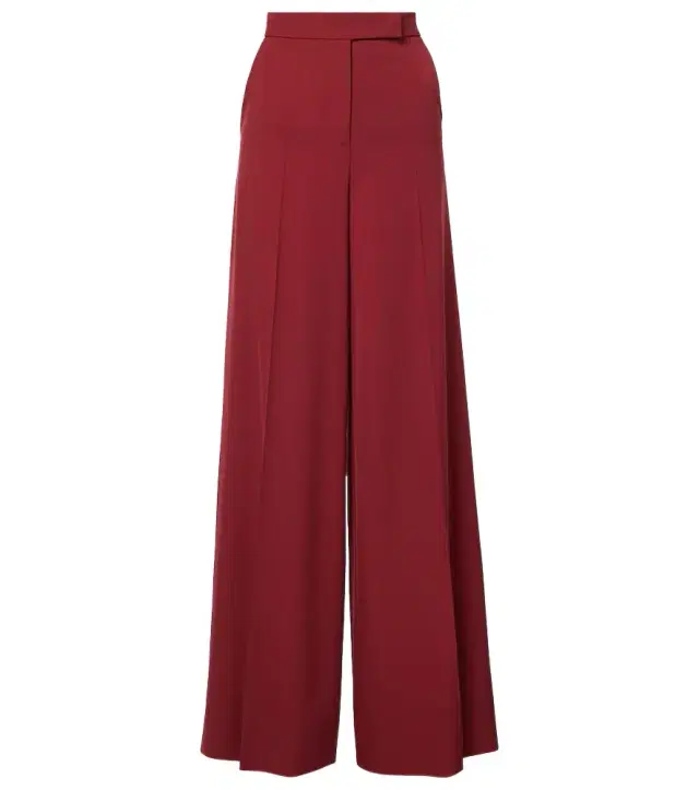 Max Mara Ninfa virgin wool gabardine palazzo pants