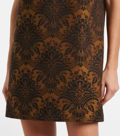 Max Mara Romania jacquard wool-blend minidress | Thumbnail 4
