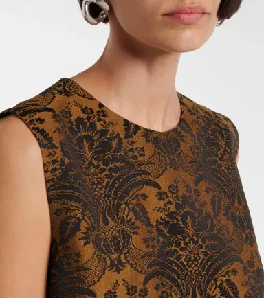 Max Mara Romania jacquard wool-blend minidress | Thumbnail 5