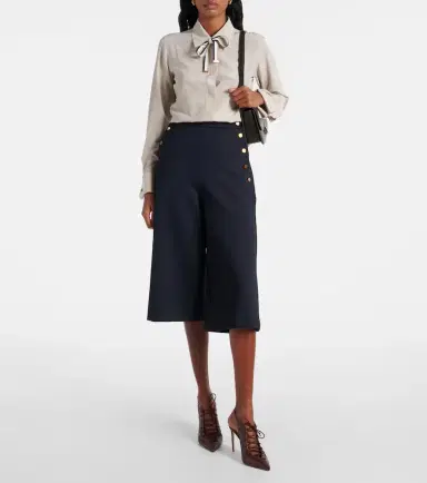 Max Mara Apollo bow-detail silk crêpe blouse | Thumbnail 2