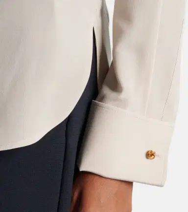 Max Mara Apollo bow-detail silk crêpe blouse | Thumbnail 3
