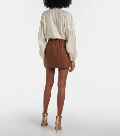 Max Mara Tabarin wool and silk-blend miniskirt | Thumbnail 2