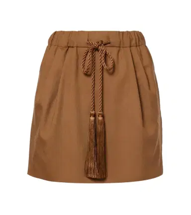 Max Mara Tabarin wool and silk-blend miniskirt | Thumbnail 1