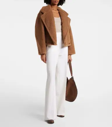 Max Mara Gardone camel hair and silk teddy coat | Thumbnail 2 Max Mara Gardone camel hair and silk teddy coat | Thumbnail 2
