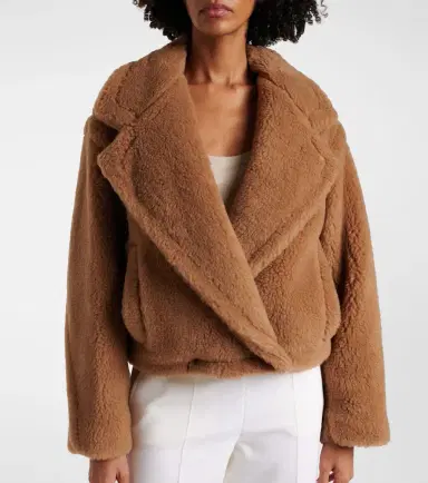 Max Mara Gardone camel hair and silk teddy coat | Thumbnail 4 Max Mara Gardone camel hair and silk teddy coat | Thumbnail 4