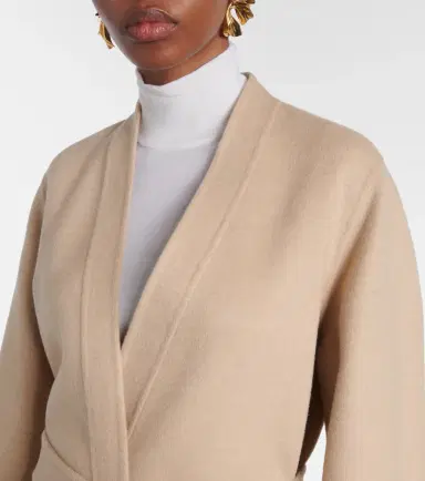Max Mara Vezzoso camel hair wrap coat | Thumbnail 5