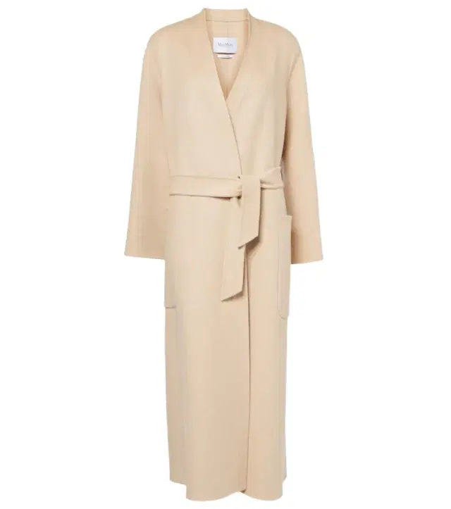 Max Mara Vezzoso camel hair wrap coat