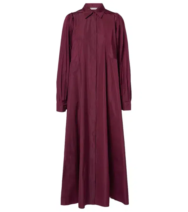 Max Mara Pucci pleated taffetta maxi dress