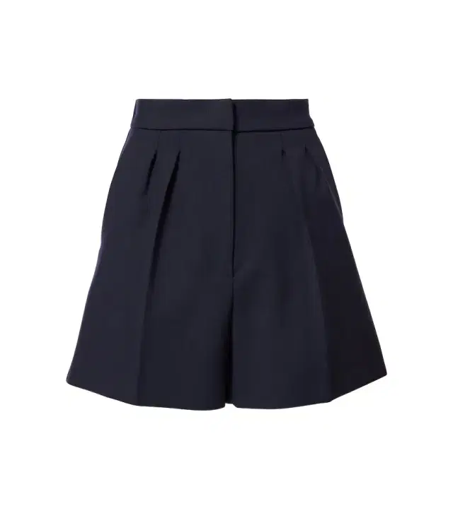 Max Mara Zic high-rise wool-blend canvas shorts