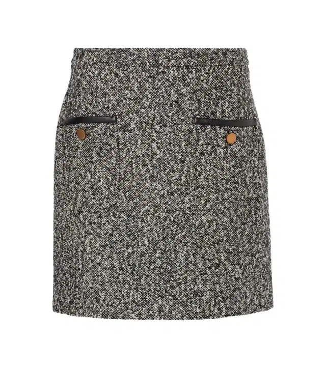 Max Mara Cosa wool-blend tweed miniskirt