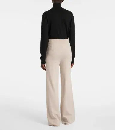 Max Mara Wilma knitted wool wide-leg pants | Thumbnail 3