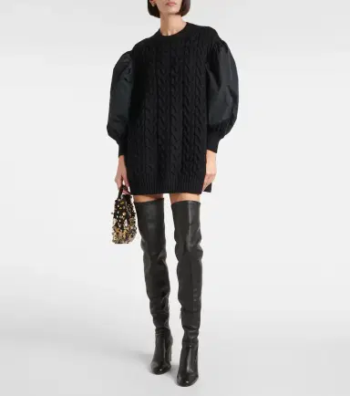 Max Mara Ancella knitted wool minidress | Thumbnail 2