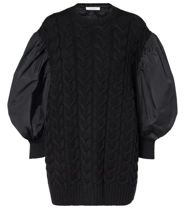 Max Mara Ancella knitted wool minidress