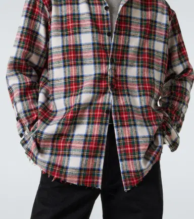 Greg Lauren Plaid cotton shirt | Thumbnail 4