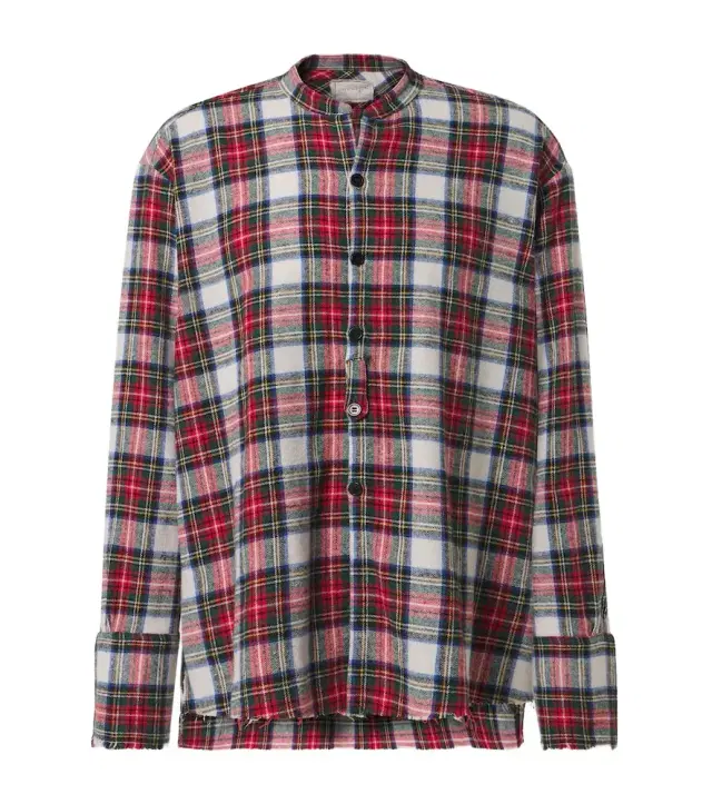 Greg Lauren Plaid cotton shirt