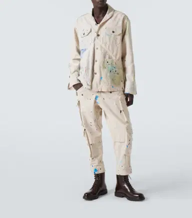Greg Lauren Painters printed cotton cargo pants | Thumbnail 5