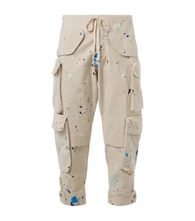 Greg Lauren Painters printed cotton cargo pants | Thumbnail 1