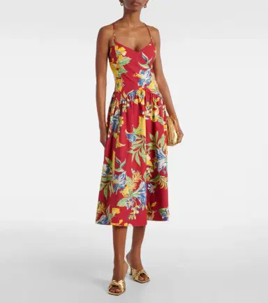Polo Ralph Lauren Floral cotton midi dress | Thumbnail 2