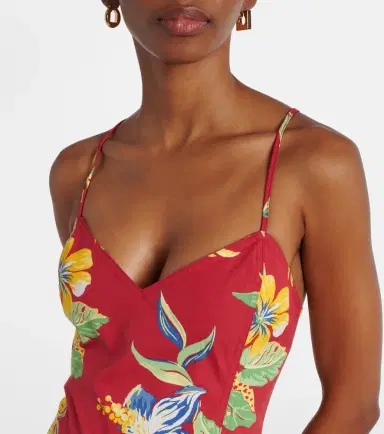 Polo Ralph Lauren Floral cotton midi dress | Thumbnail 5