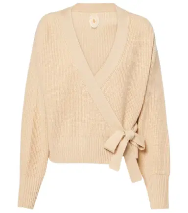 Jardin des Orangers Wool and cashmere wrap cardigan | Thumbnail 1