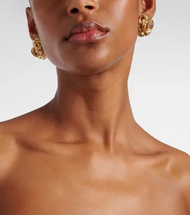 Magda Butrym Floral embellished gold-plated earrings | Thumbnail 2