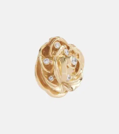 Magda Butrym Floral embellished gold-plated earrings | Thumbnail 5