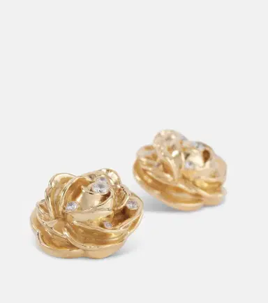 Magda Butrym Floral embellished gold-plated earrings | Thumbnail 6