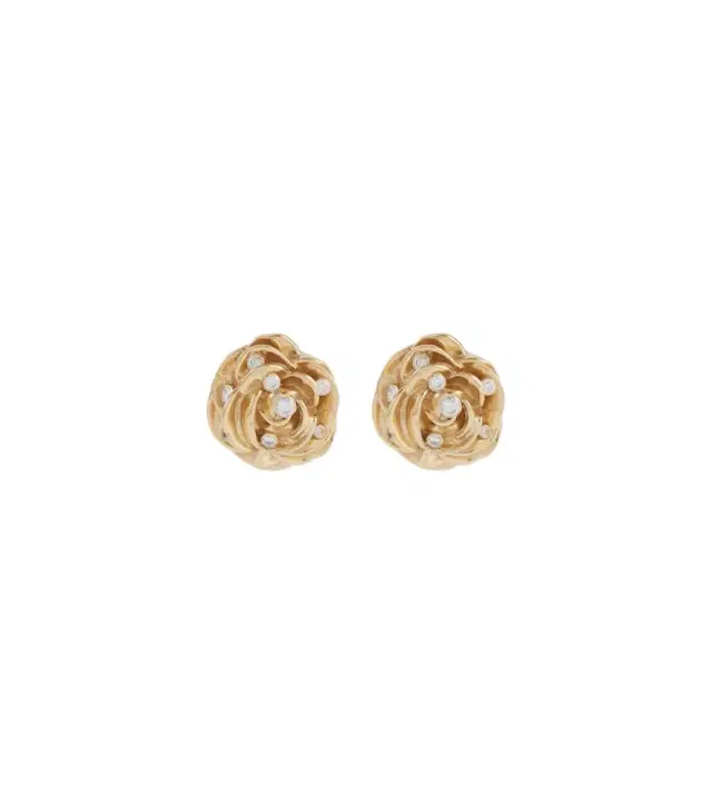 Magda Butrym Floral embellished gold-plated earrings