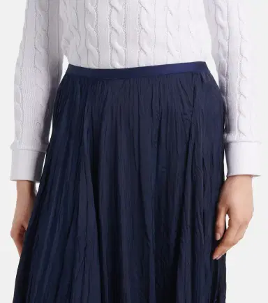 Polo Ralph Lauren Crushed satin midi skirt | Thumbnail 2