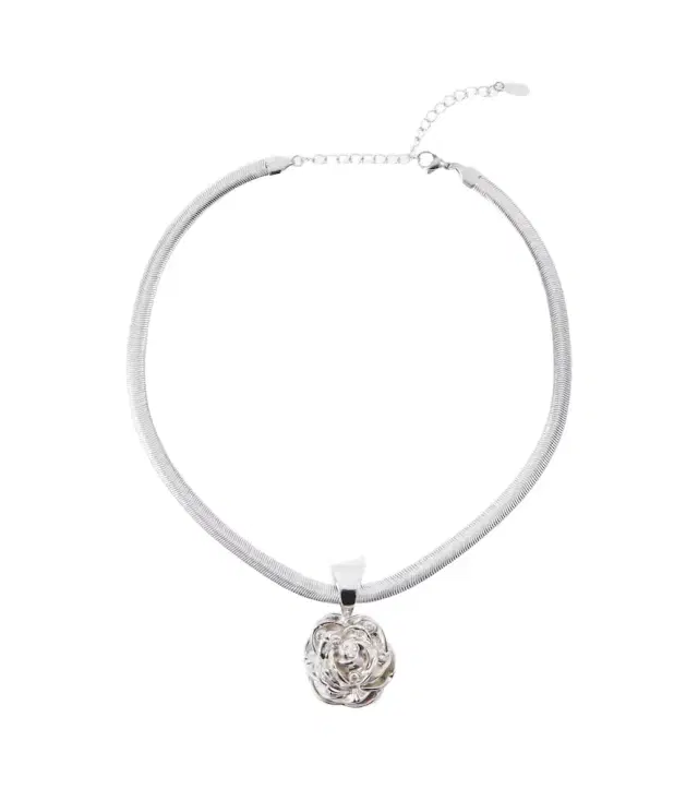 Magda Butrym Floral crystal-embellished pendant necklace