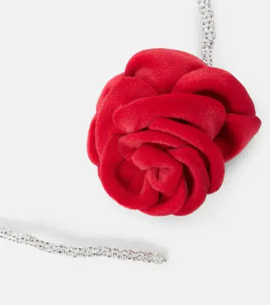 Magda Butrym Floral-appliqué embellished necklace | Thumbnail 3