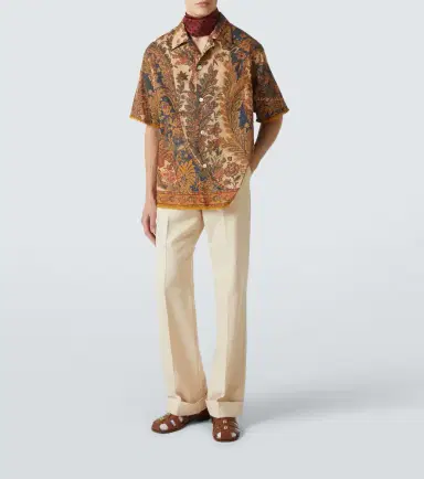 Valentino Paisley linen shirt | Thumbnail 5