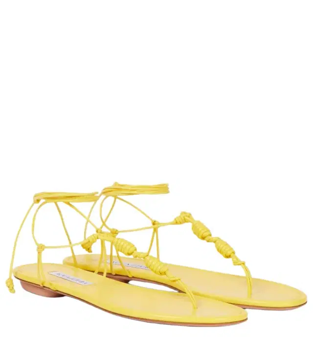 Aquazzura Oaxaca leather thong sandals