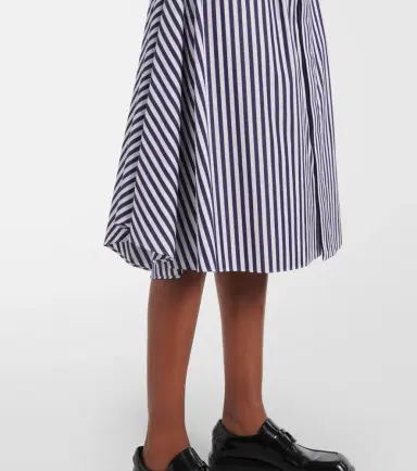 Sacai Striped cotton shirt dress | Thumbnail 4