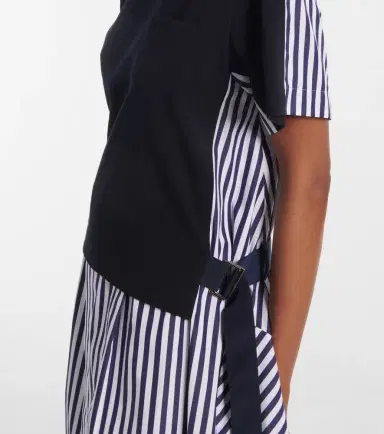 Sacai Striped cotton shirt dress | Thumbnail 5