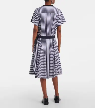 Sacai Striped cotton shirt dress | Thumbnail 6
