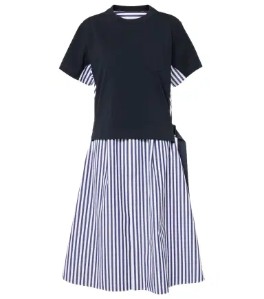 Sacai Striped cotton shirt dress | Thumbnail 1