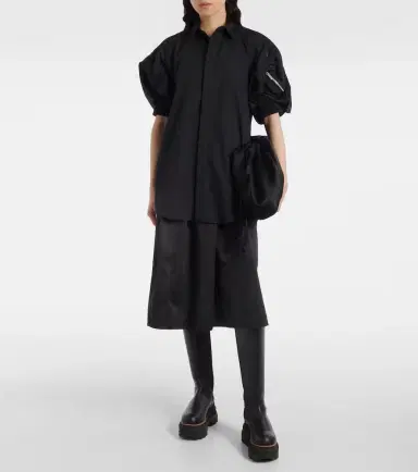 Sacai Poplin and technical twill shirt dress | Thumbnail 2