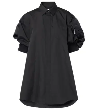 Sacai Poplin and technical twill shirt dress | Thumbnail 1