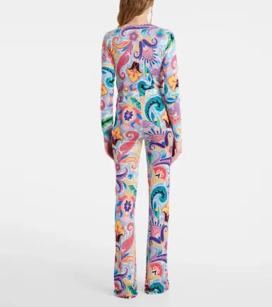 Etro Paisley high-rise flared pants | Thumbnail 4