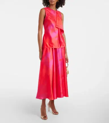 Roksanda Kiara printed draped top | Thumbnail 2