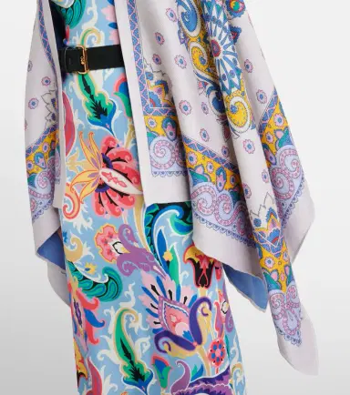 Etro Paisley wool-blend cape | Thumbnail 2 Etro Paisley wool-blend cape | Thumbnail 2