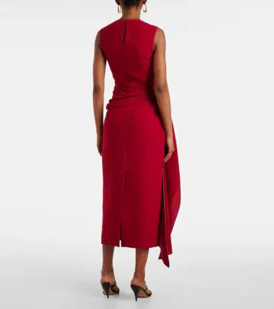 Roksanda Elham draped crêpe midi dress | Thumbnail 7