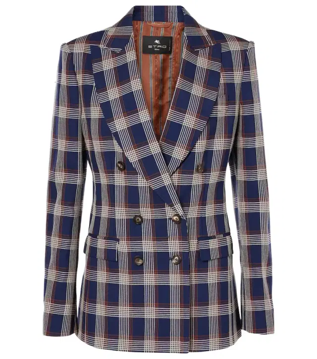 Etro Checked wool blazer
