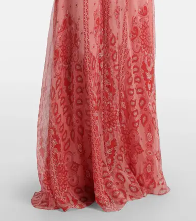 Etro Printed silk gown | Thumbnail 4