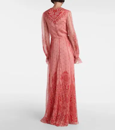 Etro Printed silk gown | Thumbnail 5