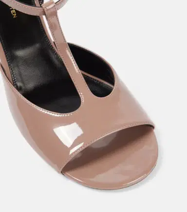 Dries Van Noten 75 patent leather wedge sandals | Thumbnail 5