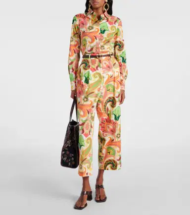 Etro Paisley cotton-blend poplin shirt | Thumbnail 2